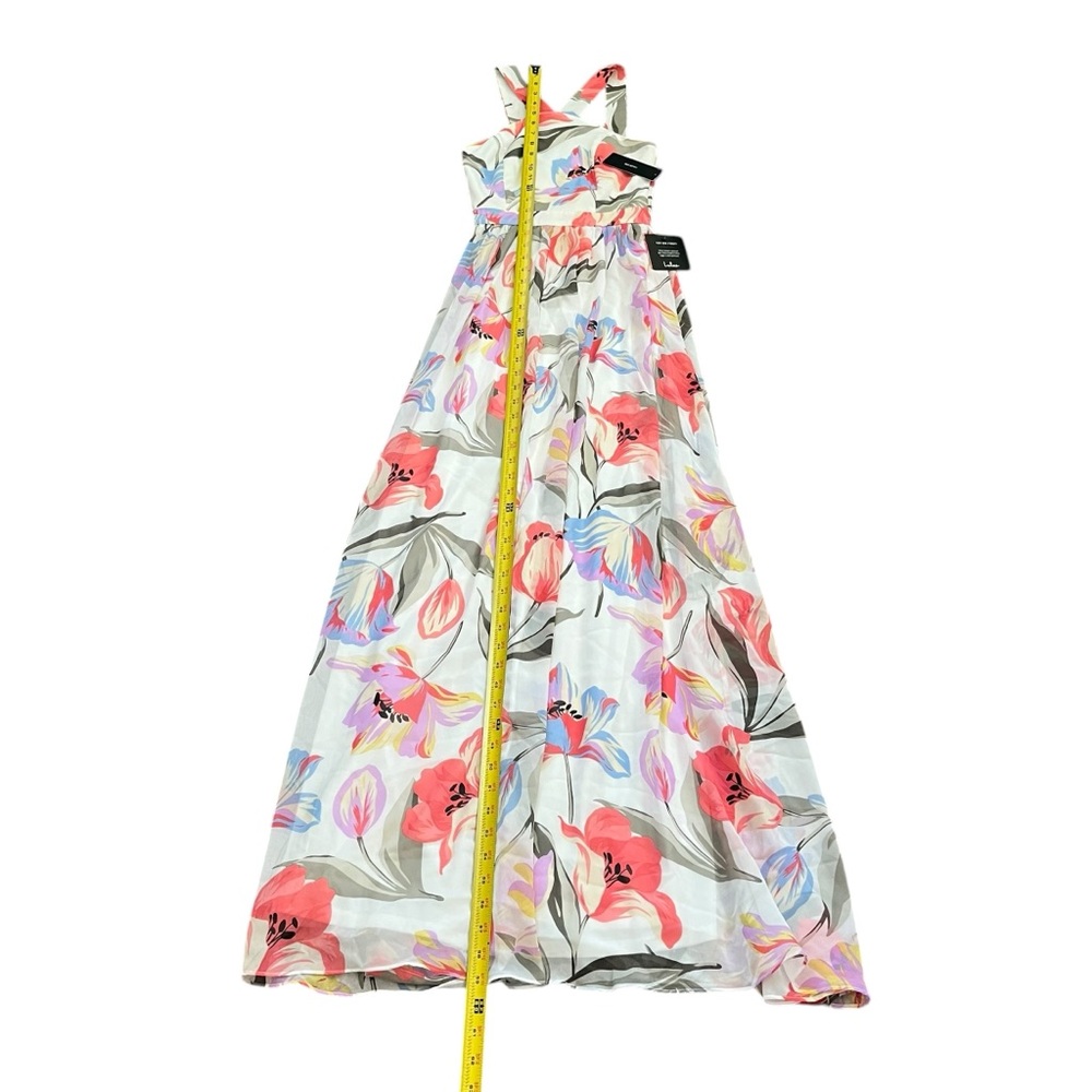 Lulus Lilja White Floral Maxi Dress Cottagecore Garden Party XS NWT - Picture 11 of 12